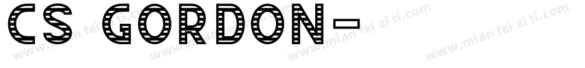 CS Gordon字体转换